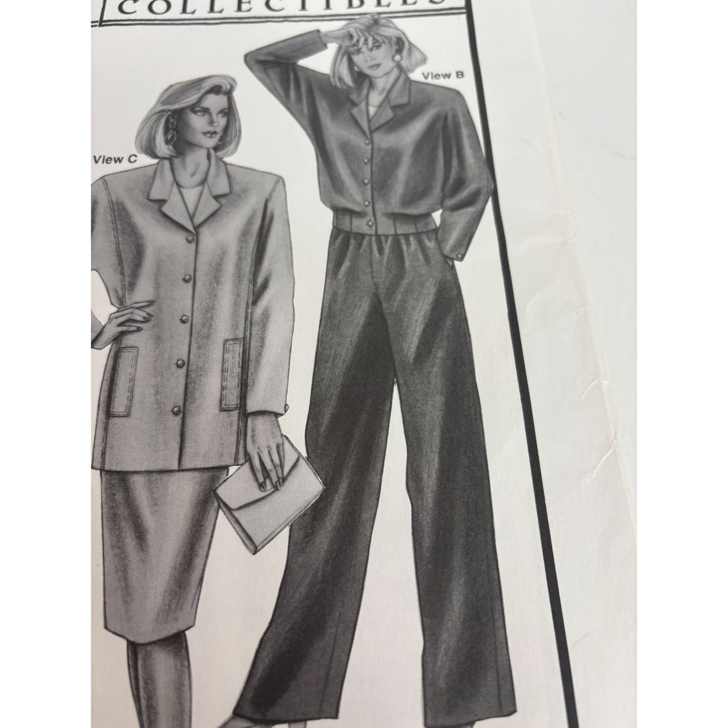Stretch and Sew Sewing Pattern 4070 Jacket Dolman Sleeves Blazer Bust 30-46 UC