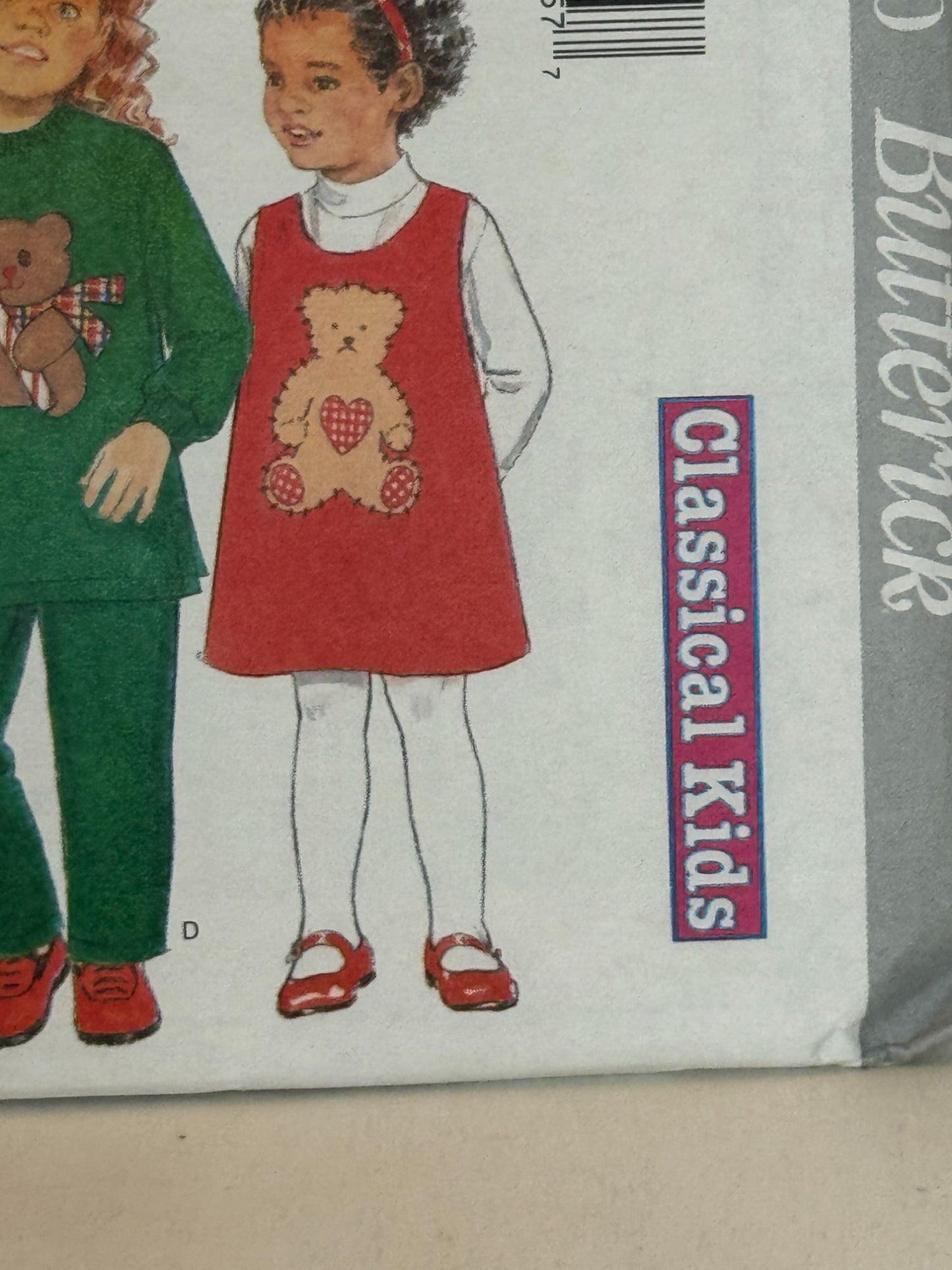 Butterick Sewing Pattern 4650 Classical Kids Holiday Dress Jumpers Girls 6-8 UC