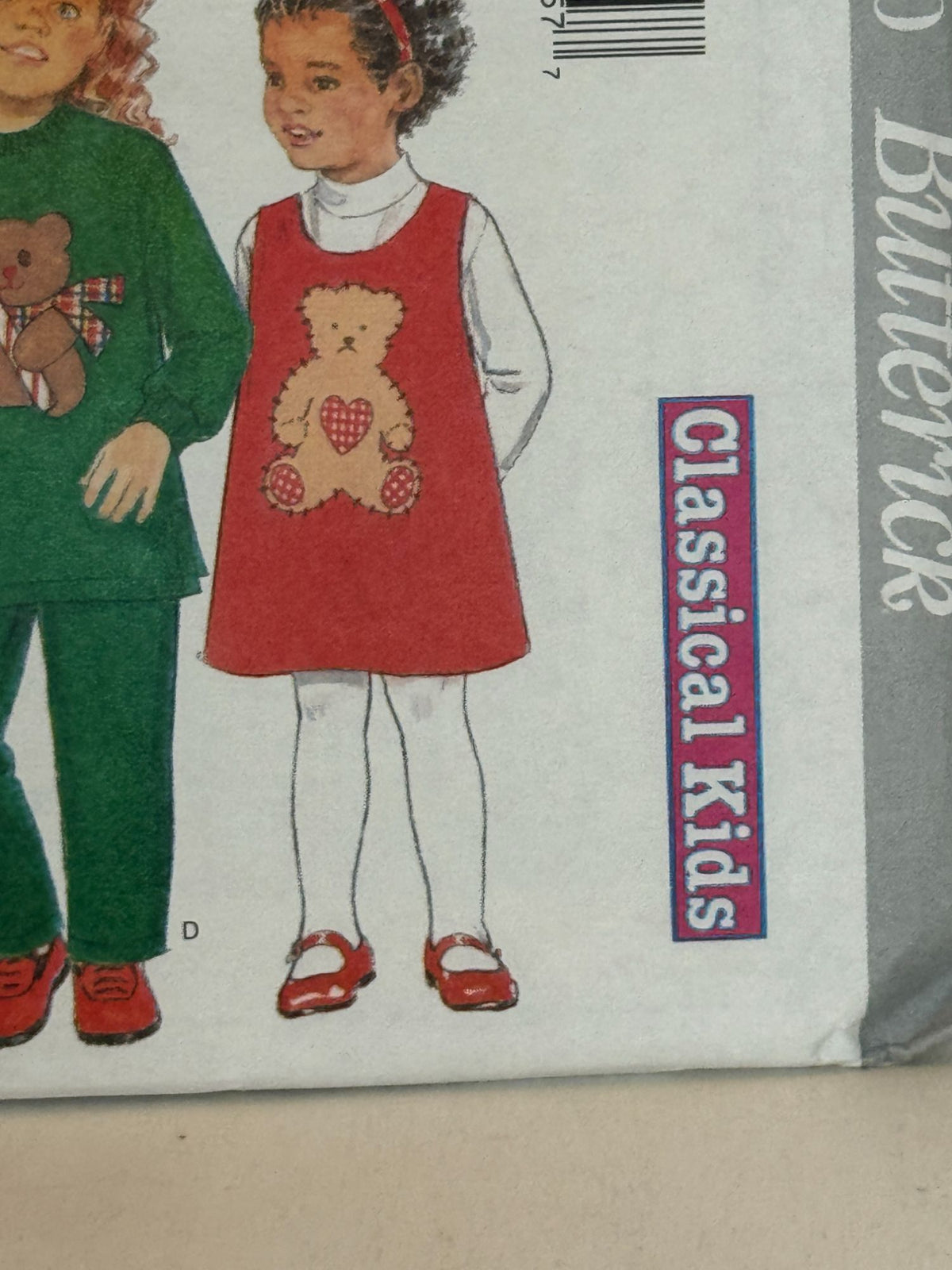 Butterick Sewing Pattern 4650 Classical Kids Holiday Dress Jumpers Girls 6-8 UC