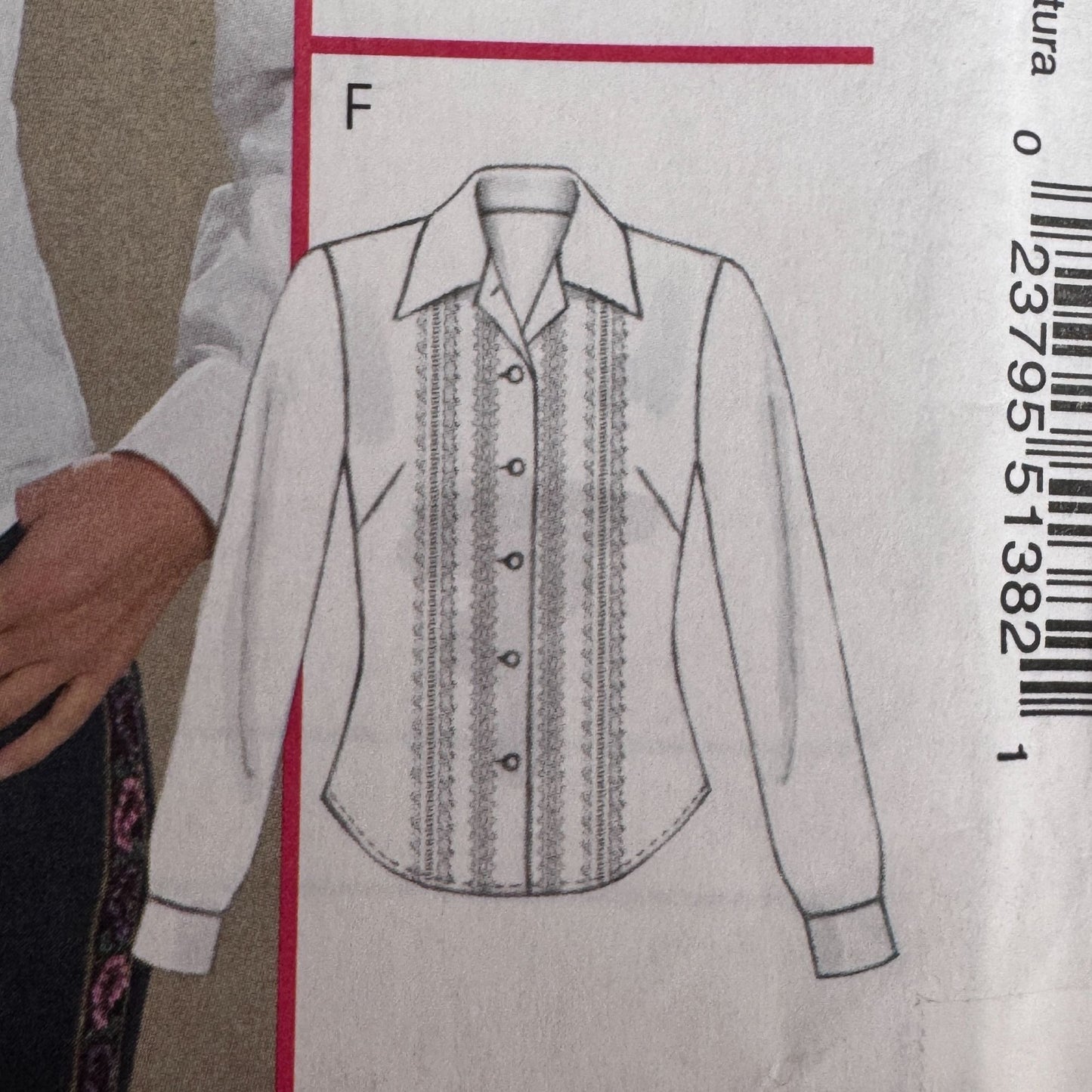 McCalls Sewing Pattern M5138 Fitted Button Down Shirt Tailored Blouse Workwear Top 14-20 Uncut