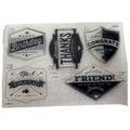 CTMH My Acrylix Acrylic Stamp Set Stamps of Approval Congrats Thanks Birthday