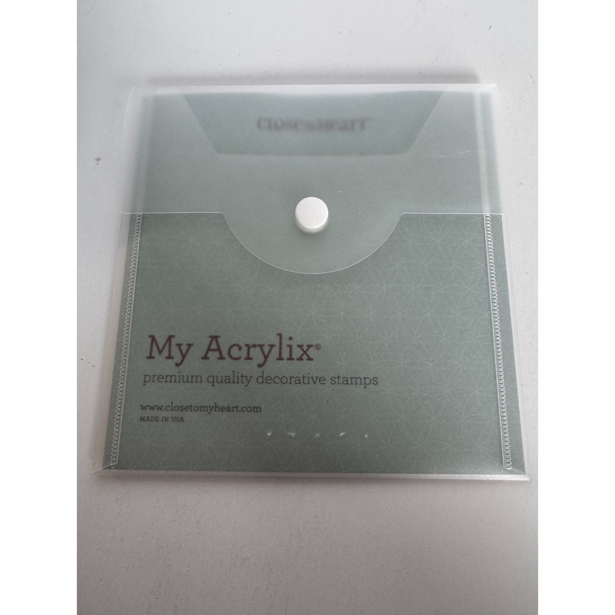 CTMH My Acrylix Acrylic Stamp Set Stamps of Approval Congrats Thanks Birthday