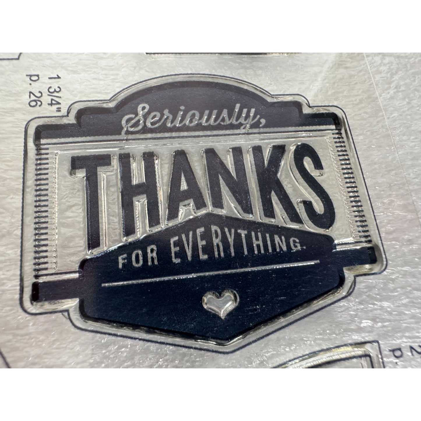 CTMH My Acrylix Acrylic Stamp Set Stamps of Approval Congrats Thanks Birthday