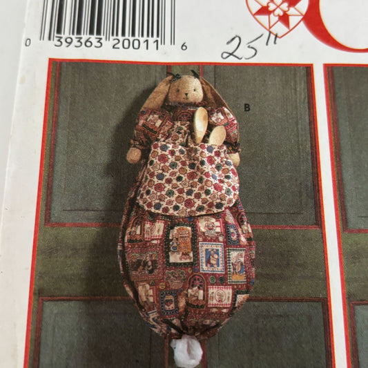 Simplicity Crafts Sewing Pattern 7548: 25" Plastic Bag Holder in Four Styles