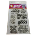 Impression Obsession Clear Stamps Rubber Set Life Is Good Inspirational Quotes Cardmaking Dream Words