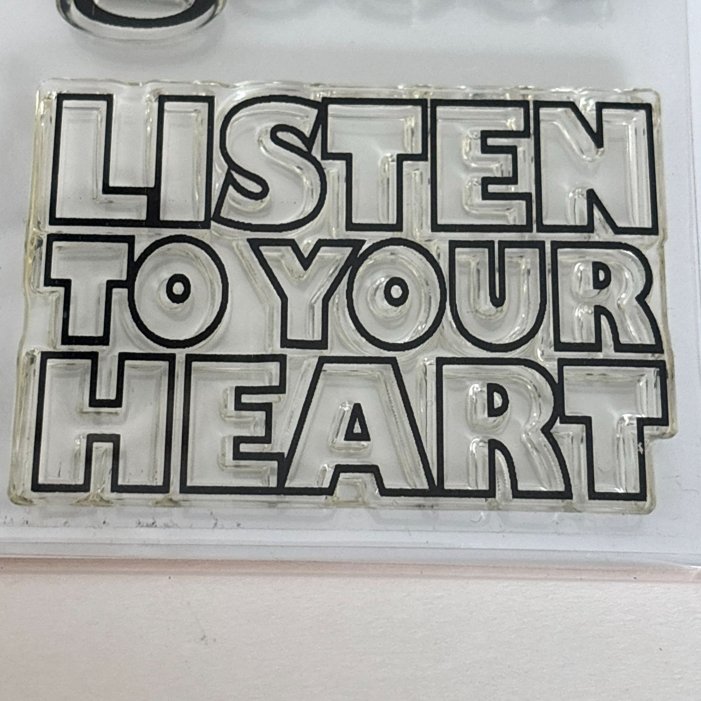 Impression Obsession Clear Stamps Rubber Set Life Is Good Inspirational Quotes Cardmaking Dream Words