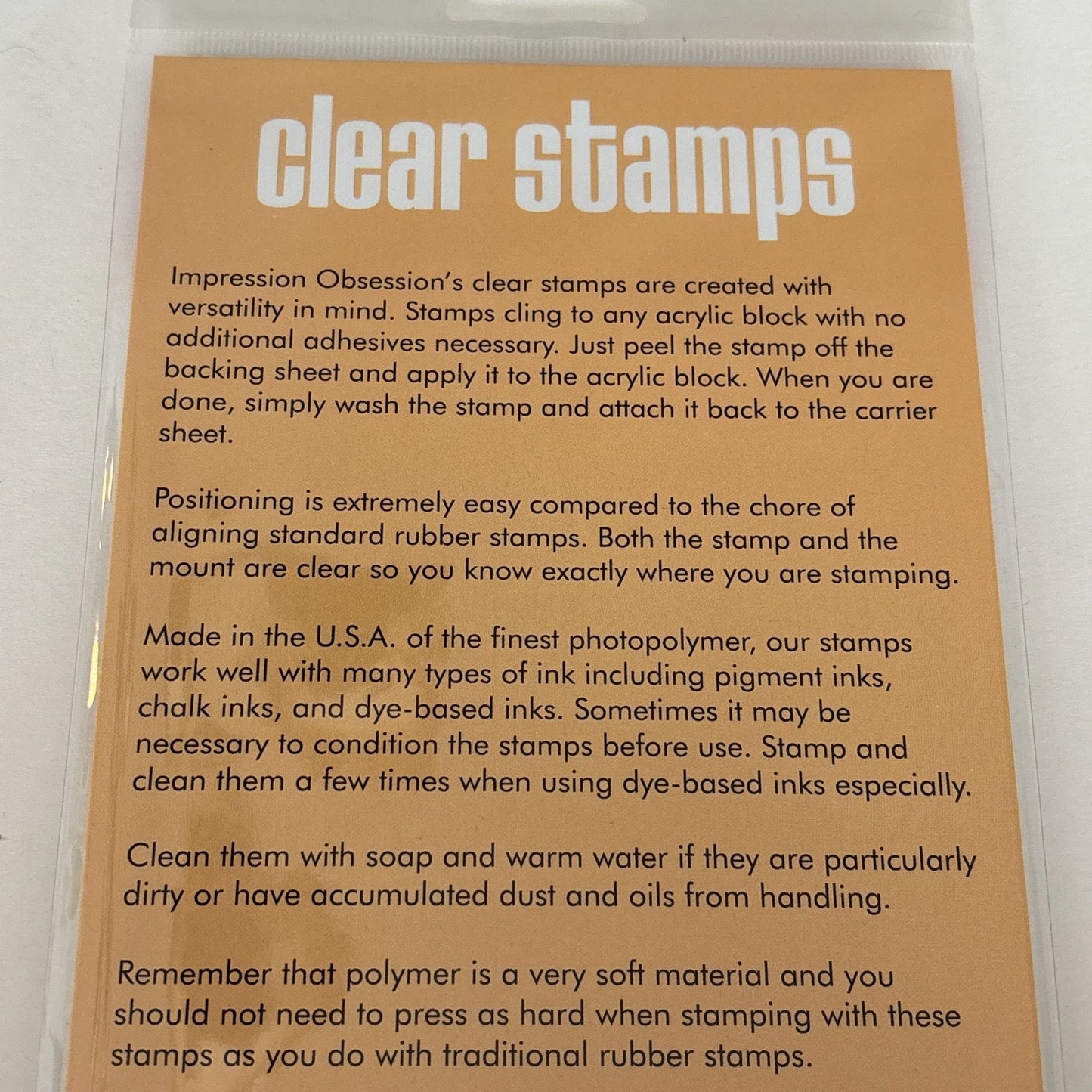 Impression Obsession Clear Stamps Rubber Set Life Is Good Inspirational Quotes Cardmaking Dream Words