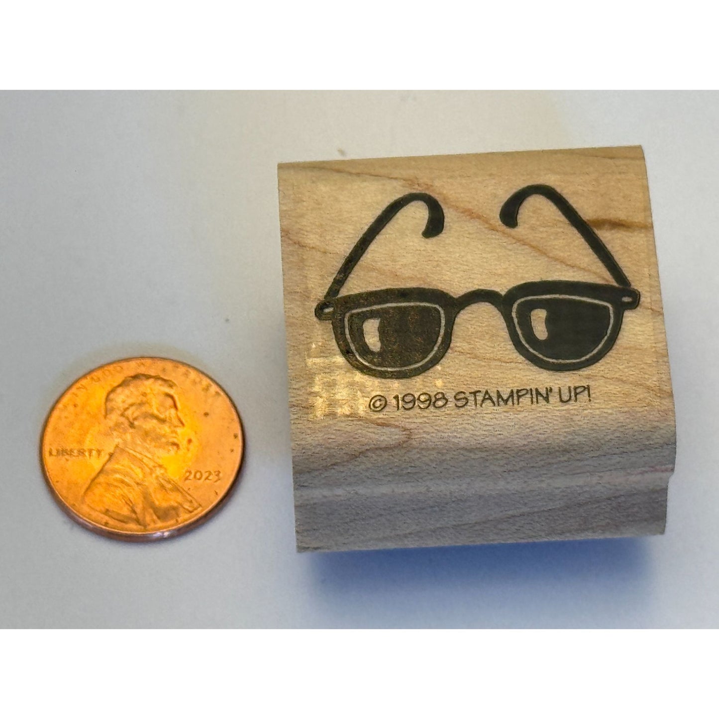 Stampin Up Rubber Stamp Sunglasses Beach Vacation Summer Card Making Paper Craft