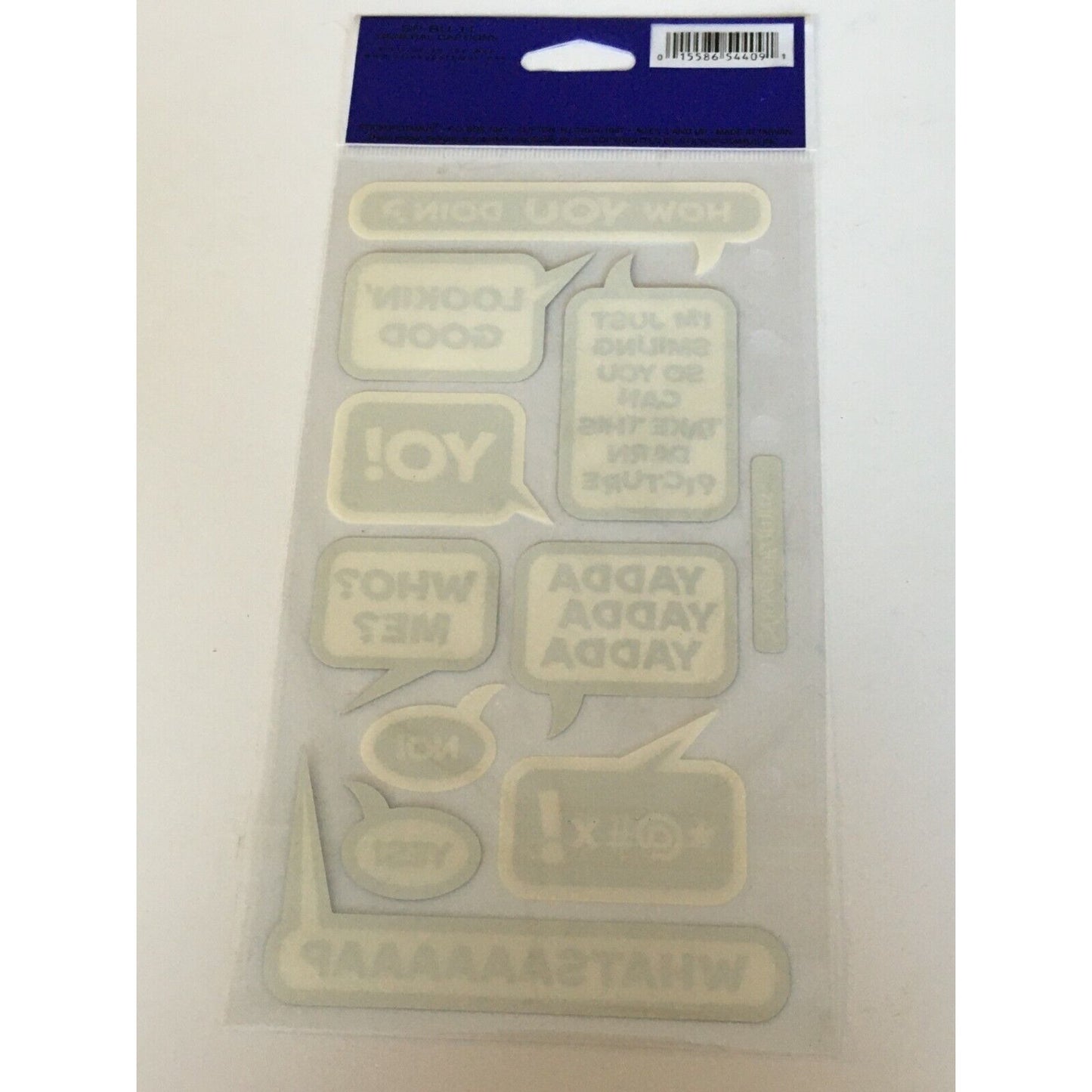 Stickopotamus Stickers Sheet Captions Thought Bubbles Words Scrapbooking Crafts