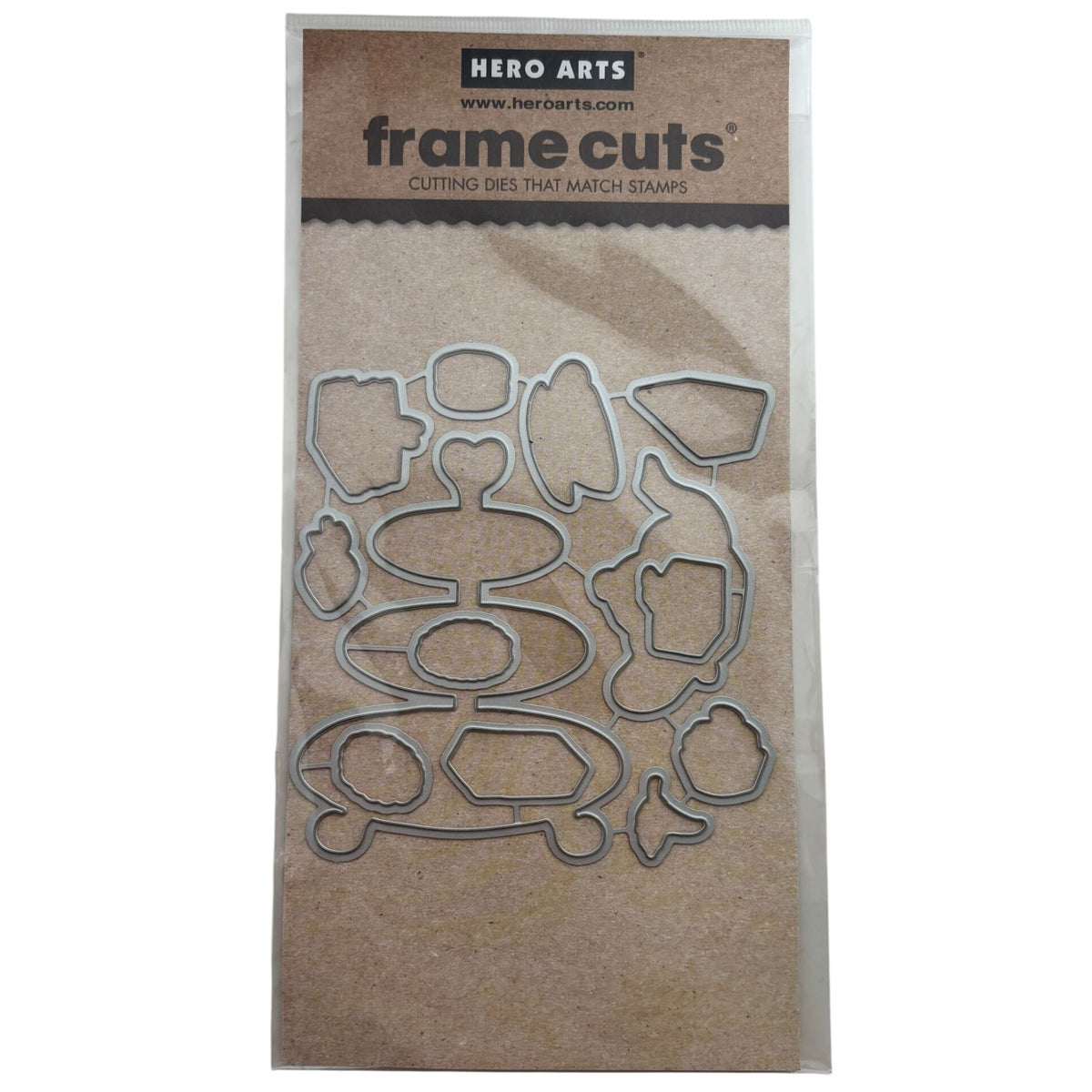 Hero Arts Frame Cuts Tea Time Metal Cutting Dies Teapot Tiered Cake Plate Party