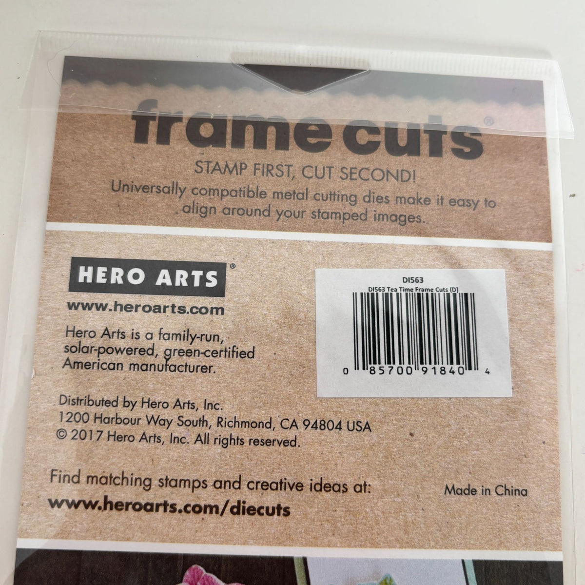 Hero Arts Frame Cuts Tea Time Metal Cutting Dies Teapot Tiered Cake Plate Party