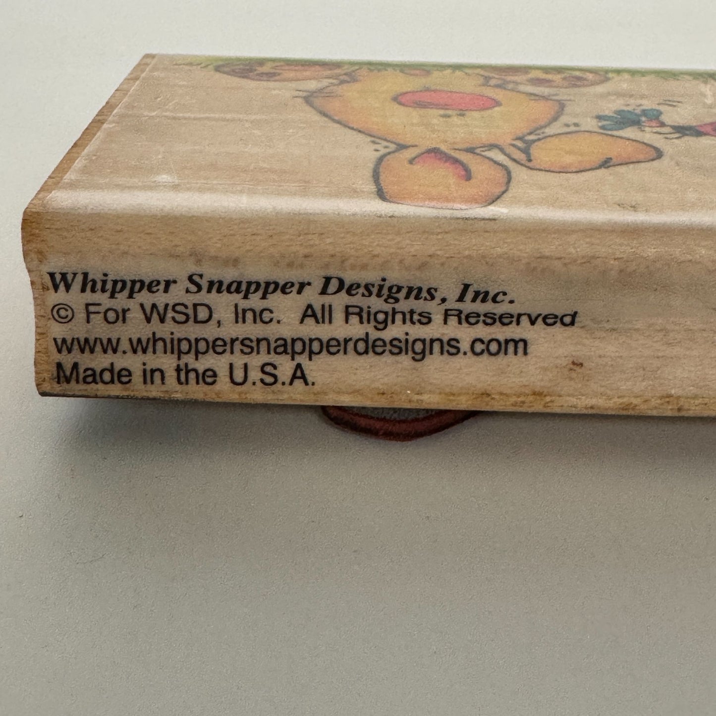 Whipper Snapper Wood Rubber Stamp Hunny Bunny Rabbit Ladybug Spring Animal CY867