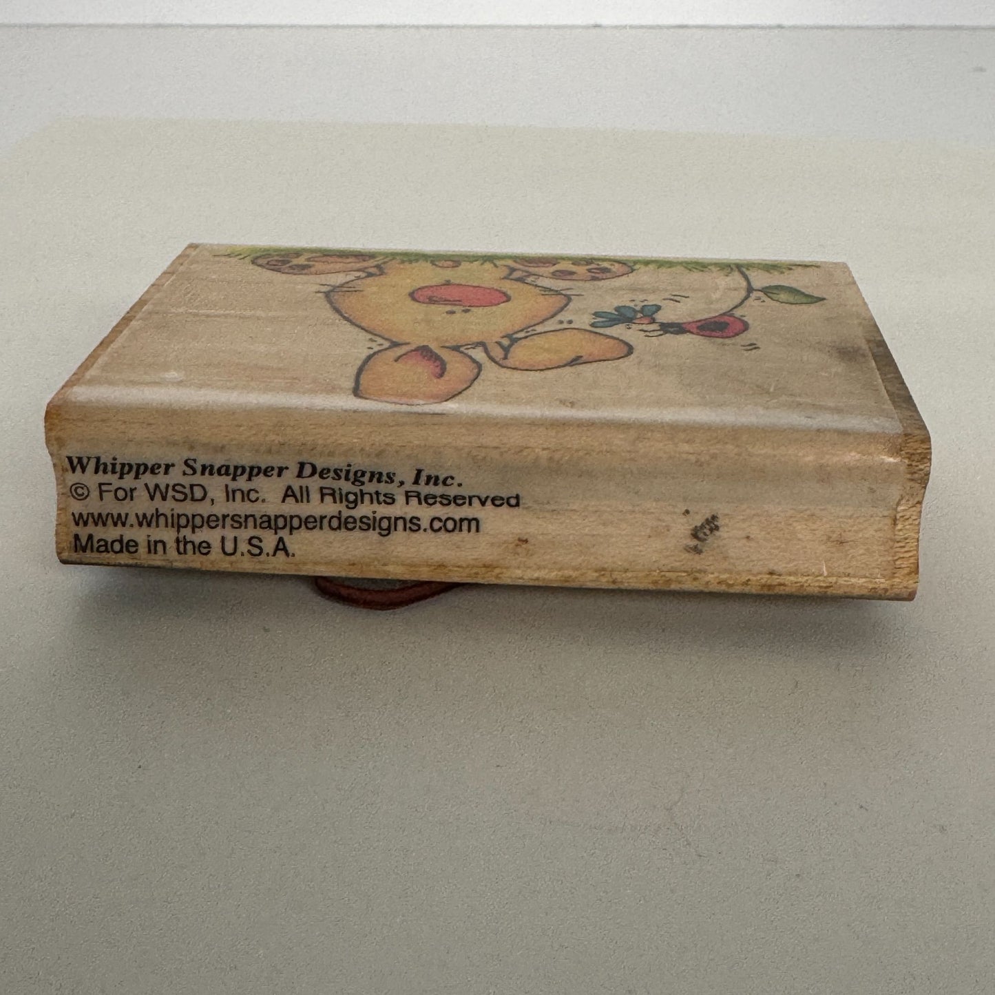 Whipper Snapper Wood Rubber Stamp Hunny Bunny Rabbit Ladybug Spring Animal CY867