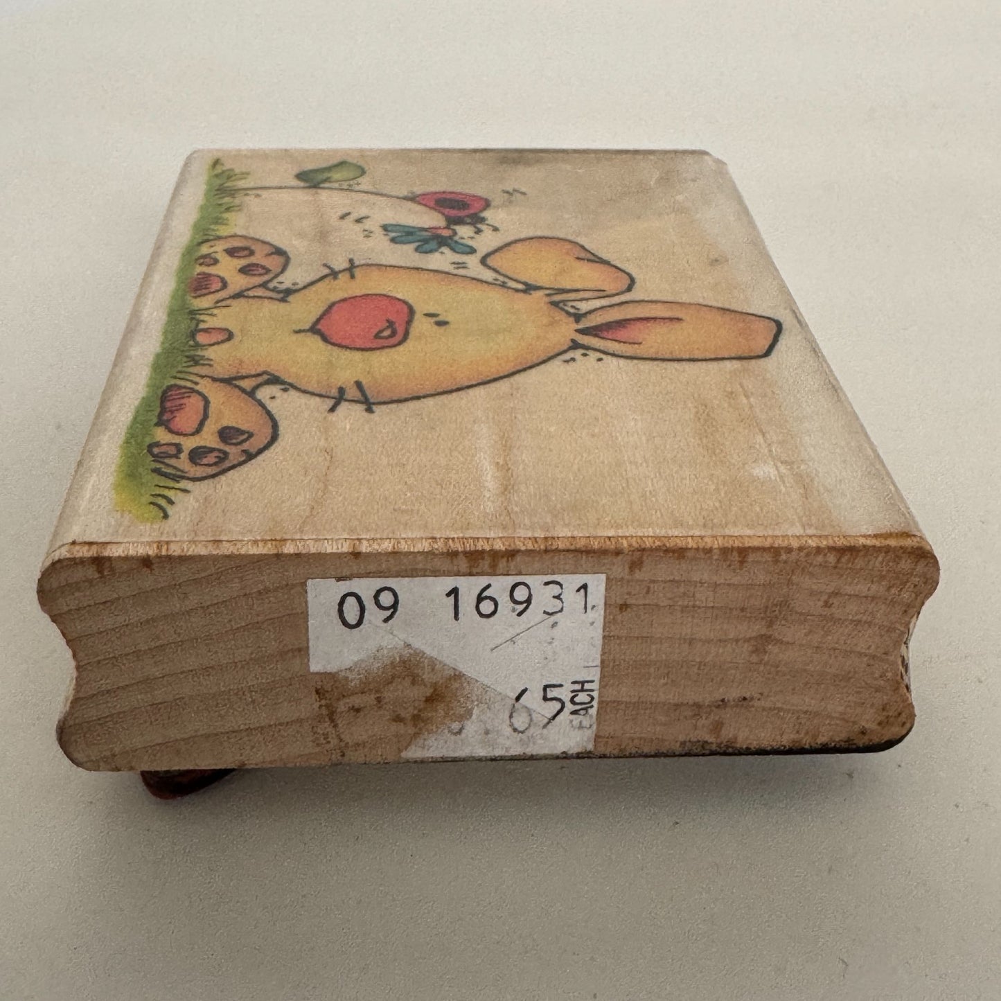 Whipper Snapper Wood Rubber Stamp Hunny Bunny Rabbit Ladybug Spring Animal CY867