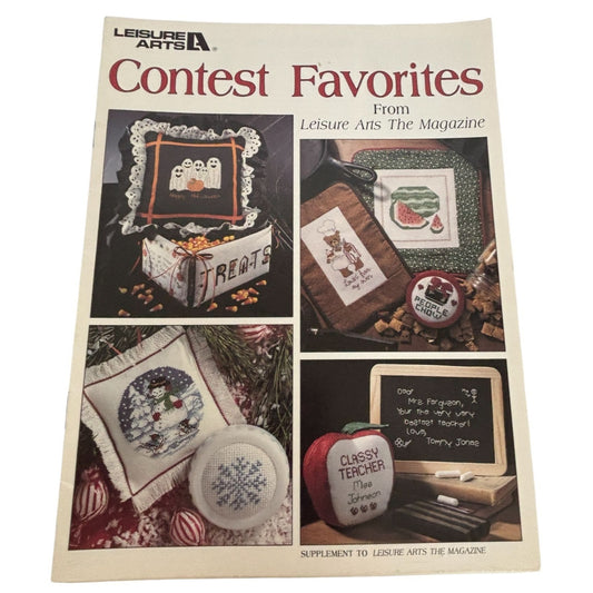 Leisure Arts Magazine Contest Favorites Leaflet Cross Stitch Patterns Halloween