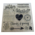 CTMH Acrylic Stamp Set Thanks and Giving October Thanksgiving Gather Together