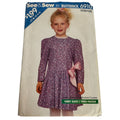 Butterick Sewing Pattern 6910 Girls Dress Easy See and Sew Dirndl Skirt 2 3 4 UC