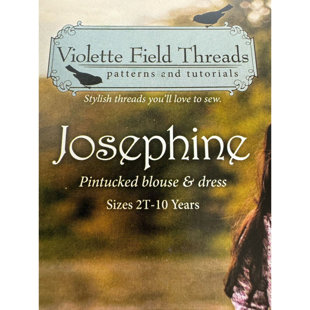 Violette Field Threads Sewing Pattern F747 Josephine Pintucked Blouse Dress UC