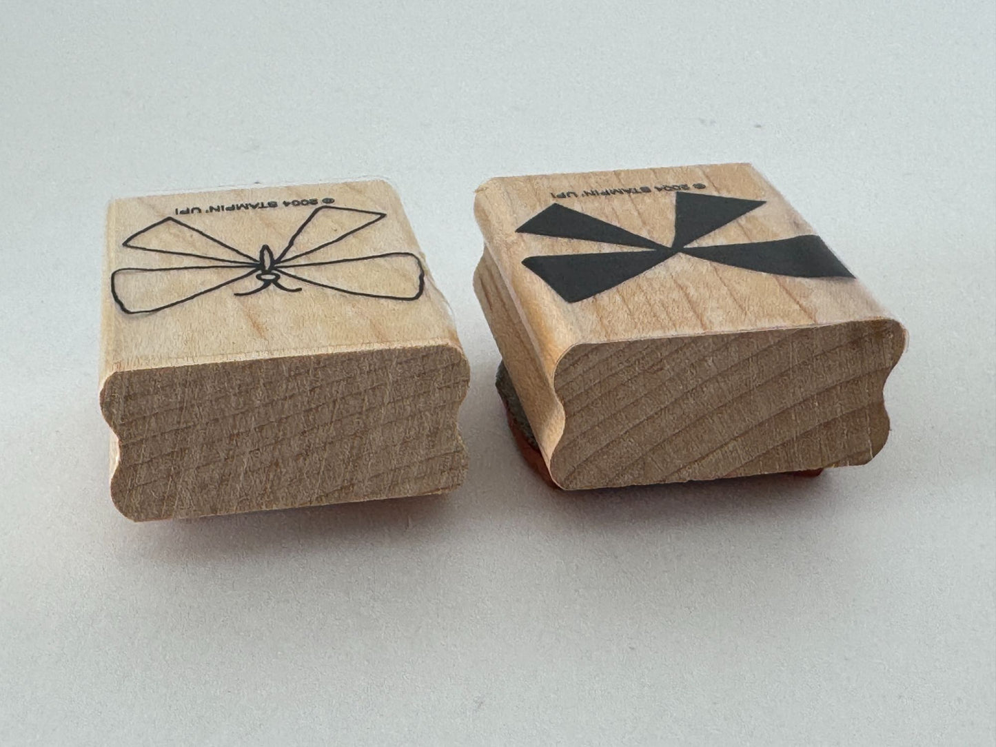 Stampin Up Rubber Stamps Butterfly Bow Nature 2 Step Spring Card Making Wooden