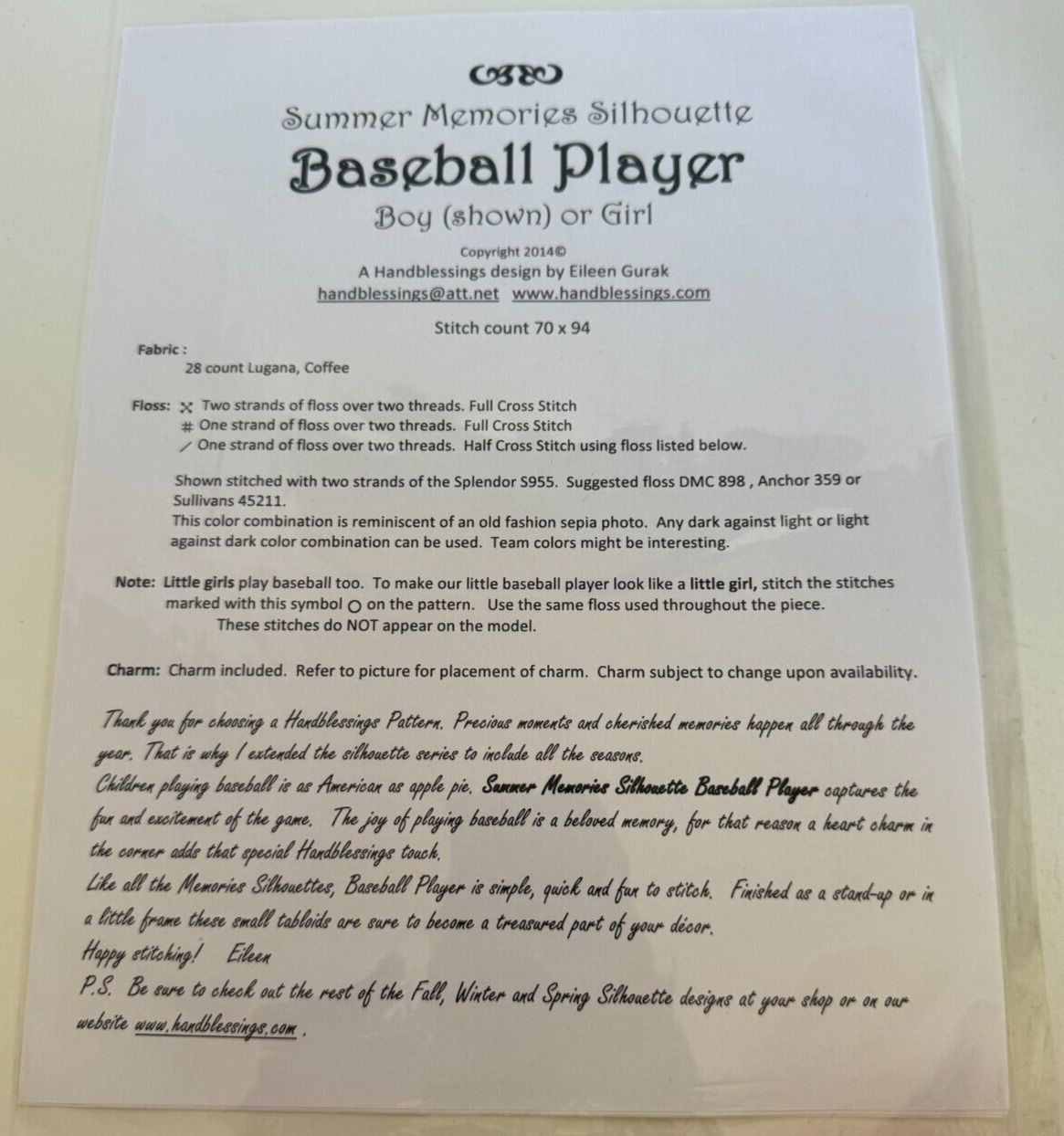 Baseball Player Cross Stitch Pattern Summer Memories Silhouette Heart Charm Boy Sports Decor