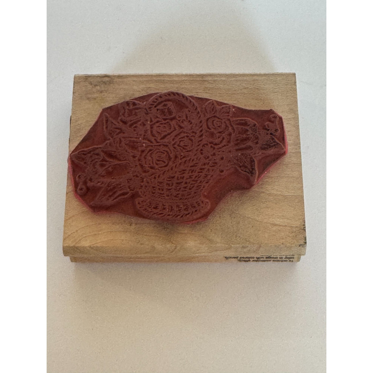 Rubber Stampede Rubber Stamp Romantic Flower Basket Mothers Day Cardmaking Roses