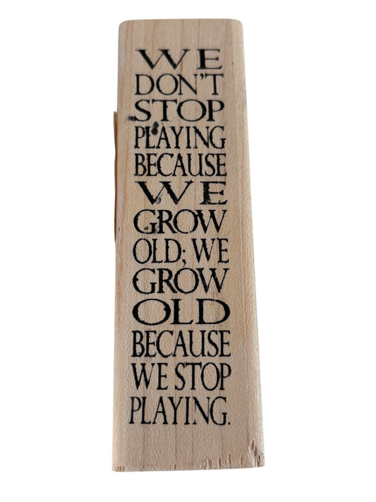 Stampers Anonymous Rubber Stamp Artfully Scribed Birthday Card Making Age Words