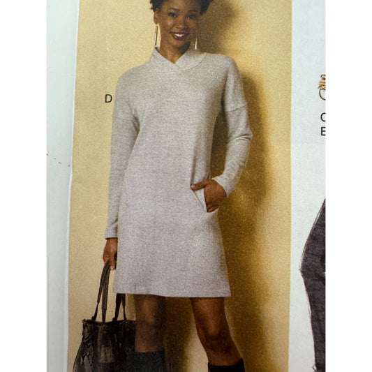 Butterick Sewing Pattern B6388 Pants Shirt Dress Back Yoke Casual UC Easy XS S M