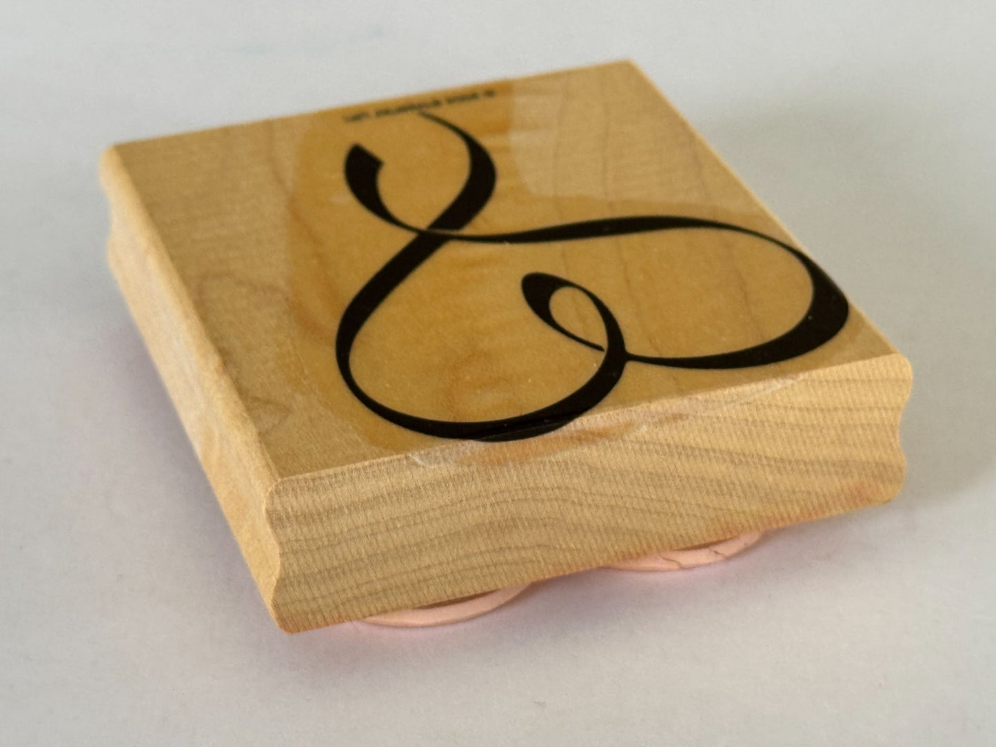 Stampin Up Rubber Stamp Heart Ribbon Valentines Day Card Making Craft Love Wood