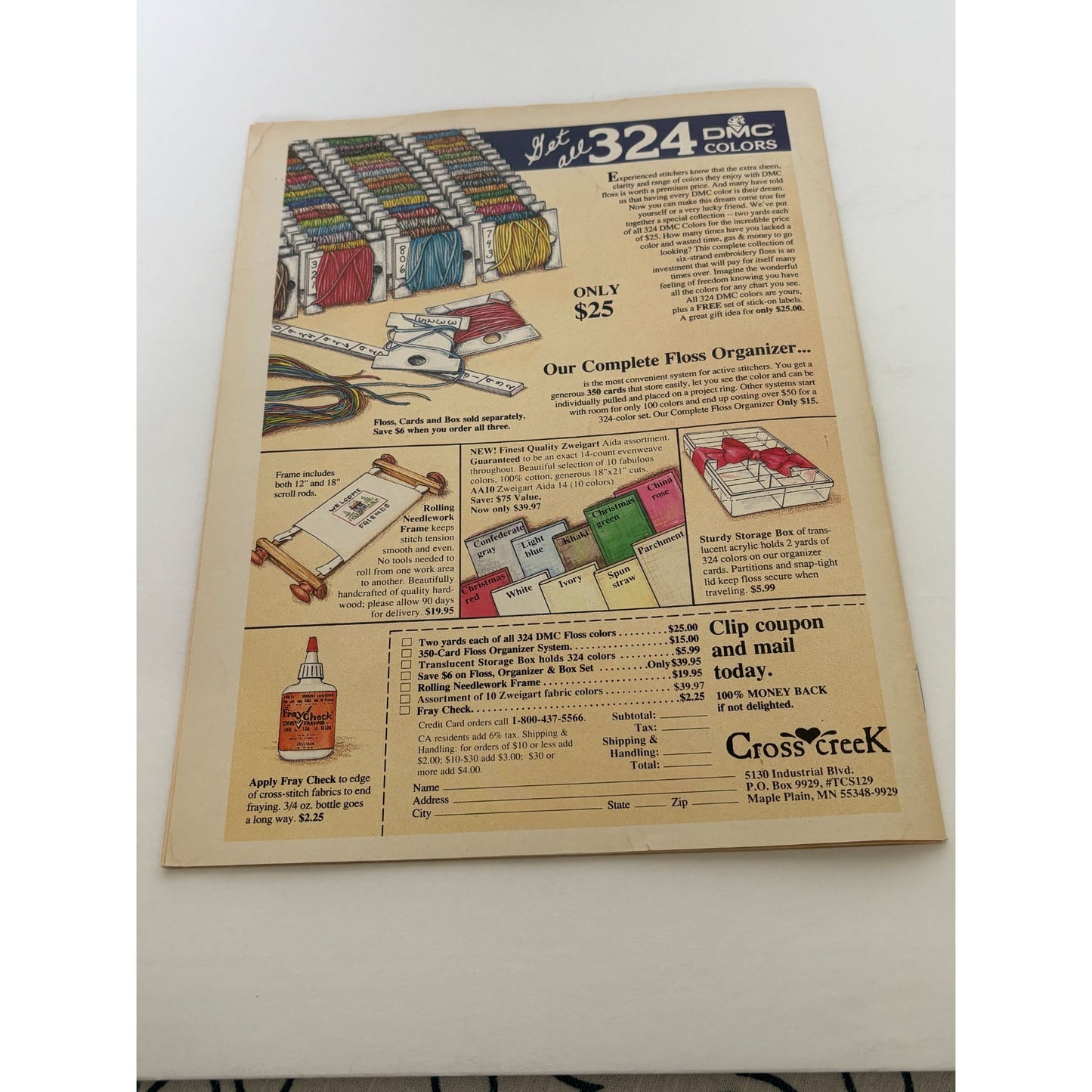 Cross Stitch and Country Crafts Magazine Christmas Stockings Pattern July 1988
