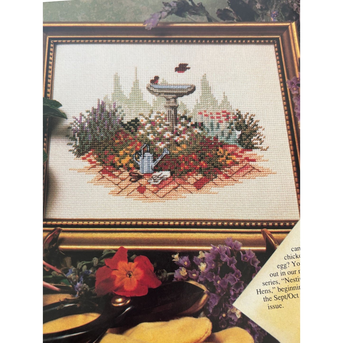 Cross Stitch and Country Crafts Magazine Christmas Stockings Pattern July 1988
