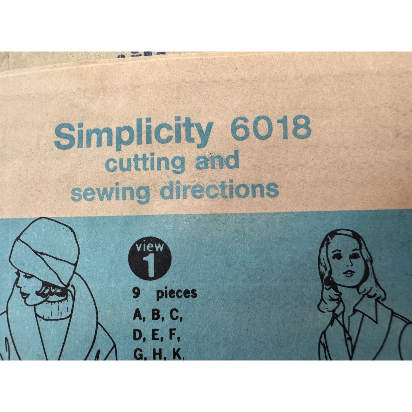 Simplicity Sewing Pattern 6018 Jacket Belted Waist Shawl Collar Patch Pockets 14