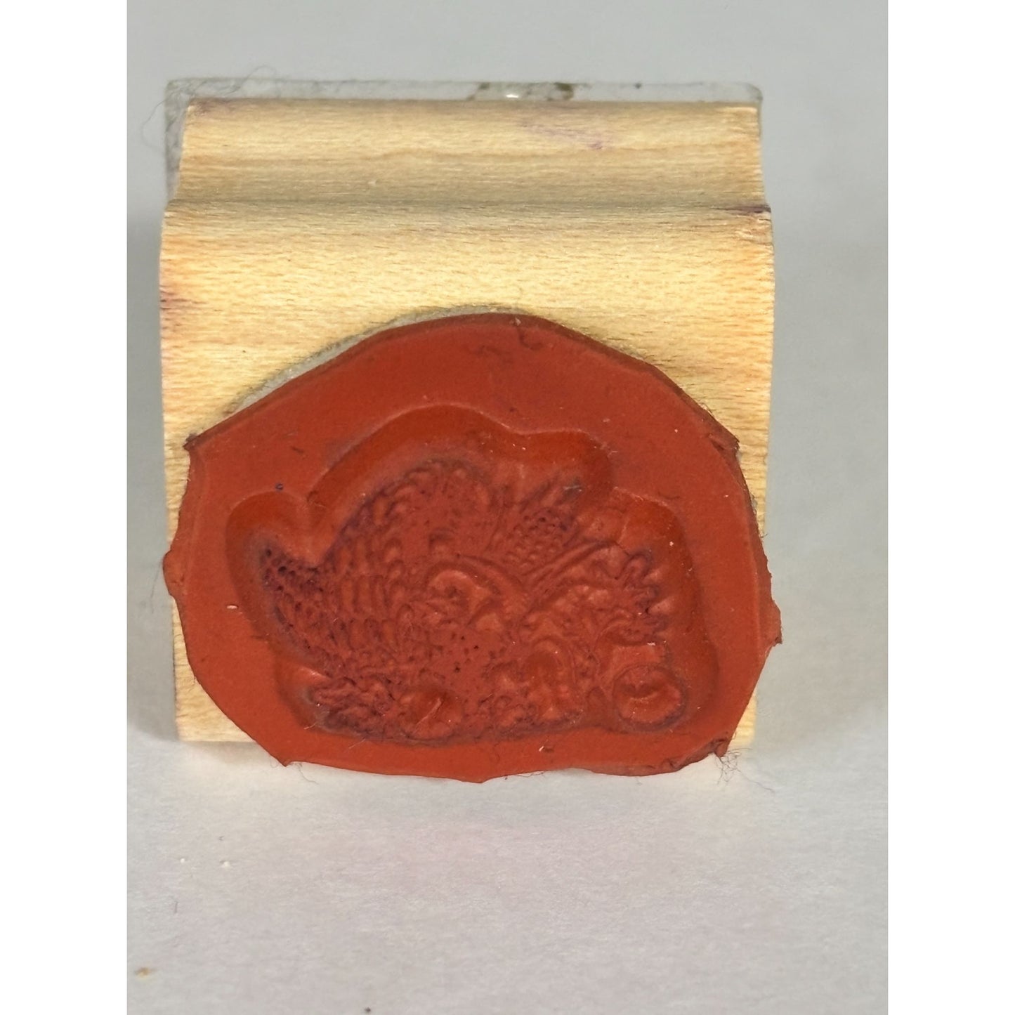 Stampin Up Rubber Stamp Cornucopia Fall Harvest Thanksgiving Cardmaking Craft Wood Mounted