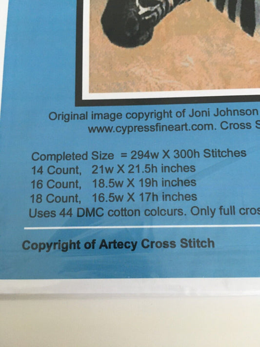 Artecy Cross Stitch Pattern Zebra and Foal Wild Animal Family Wildlife Safari Nature Africa