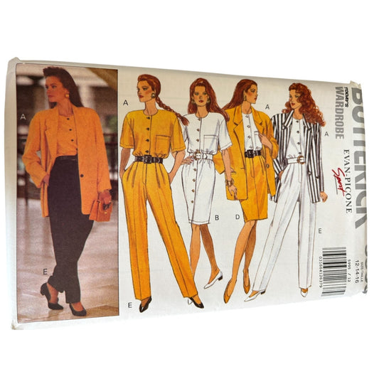Butterick Sewing Pattern 5995 Misses Jacket Dress Blouse Skirt Pants Career UC