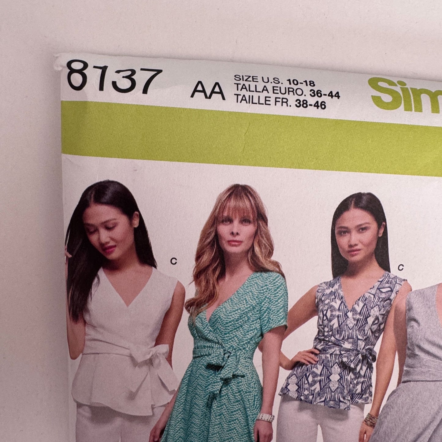 Simplicity Sewing Pattern 8137 Wrap Dress Top Pants Modern Feminine 10-18 Uncut Travel Friendly
