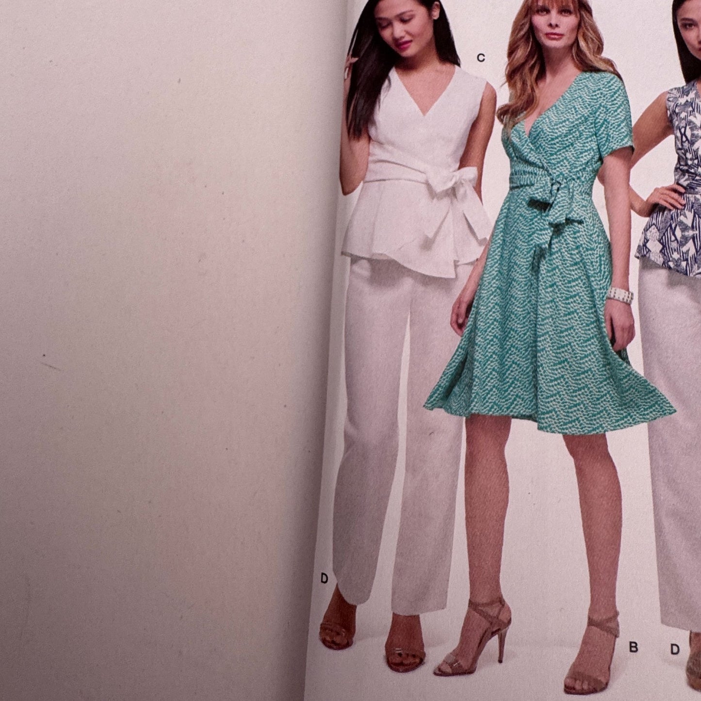 Simplicity Sewing Pattern 8137 Wrap Dress Top Pants Modern Feminine 10-18 Uncut Travel Friendly