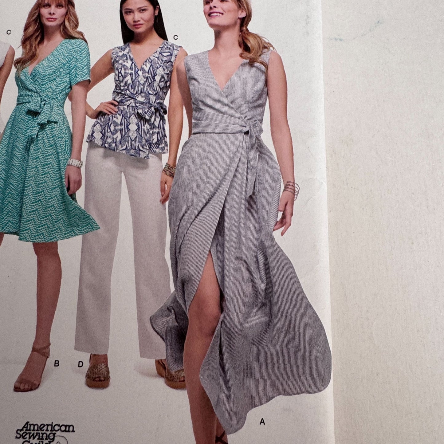Simplicity Sewing Pattern 8137 Wrap Dress Top Pants Modern Feminine 10-18 Uncut Travel Friendly
