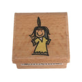 Doodles & Design Rubber Stamp Thanksgiving Native American Girl Card Making