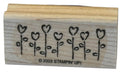 Stampin Up Rubber Stamp Heart Shaped Flowers Valentines Day Border Card Making