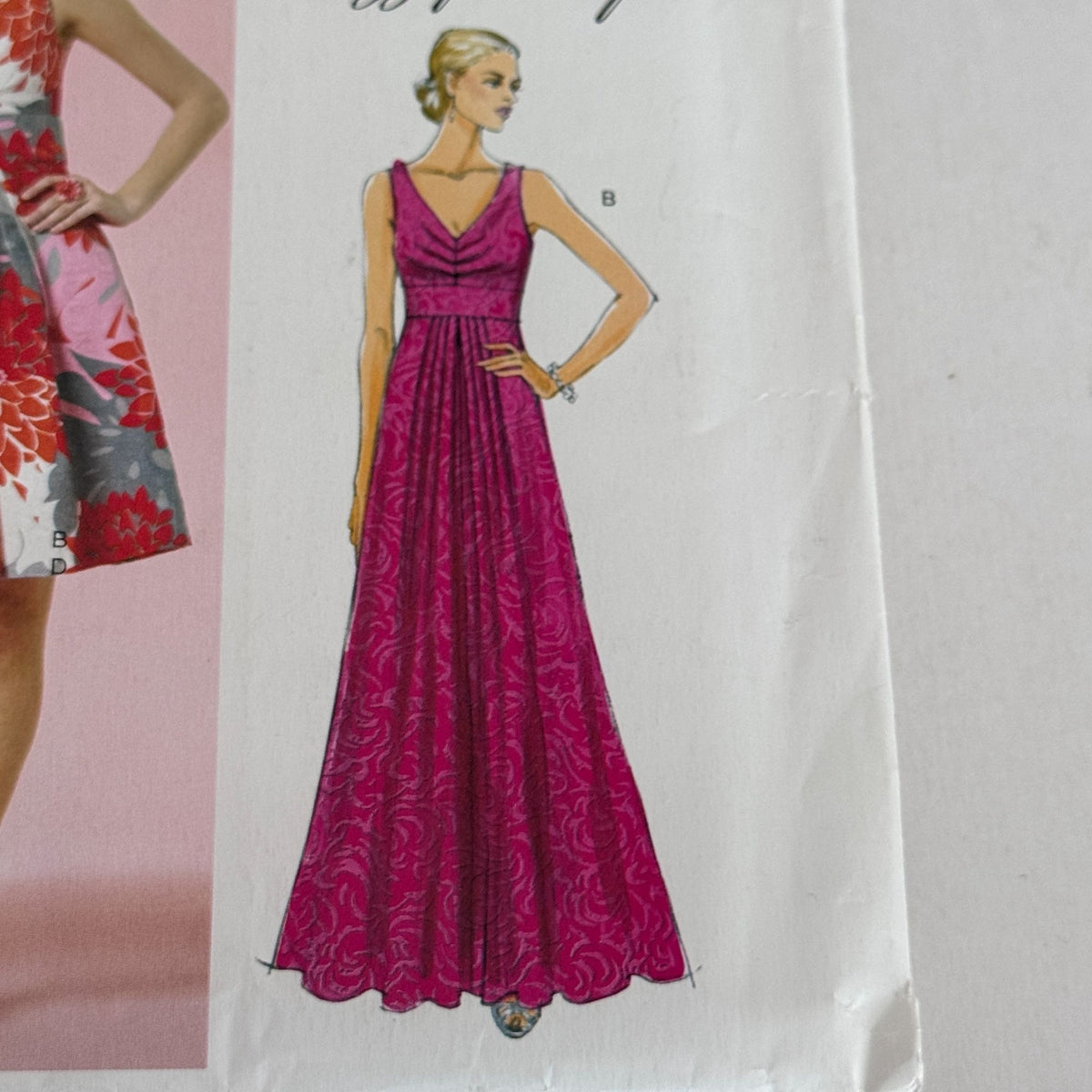 Butterick Sewing Pattern BP244 Suzi Chin Formal Evening Cocktail Dress 16-22 Easy Uncut Prom
