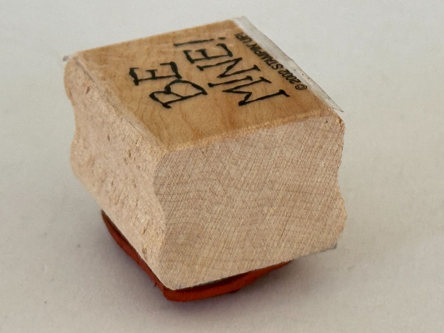 Stampin Up Rubber Stamp Be Mine Valentines Day Card Making Crafting Wood Mounted