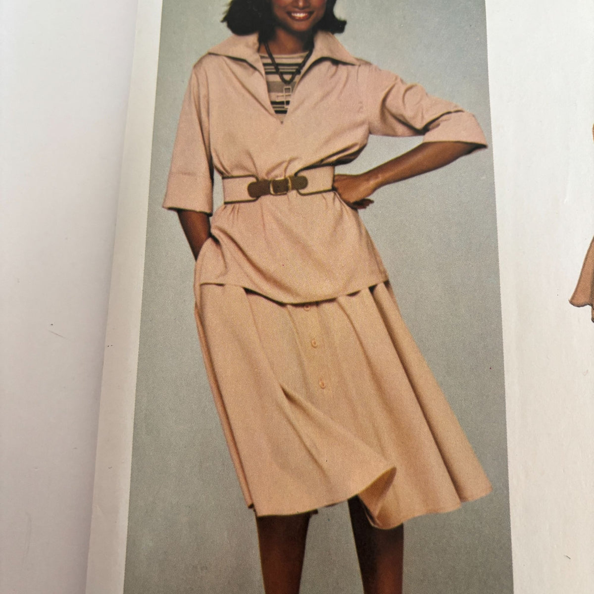 Vogue Sewing Pattern 1387 American Designer Anne Klein 1970s Top Pants Size 8 Uncut
