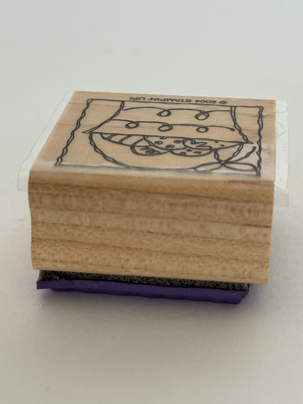 Stampin Up Rubber Stamp Easter Eggs Basket Card Making Spring Wood Mounted Craft