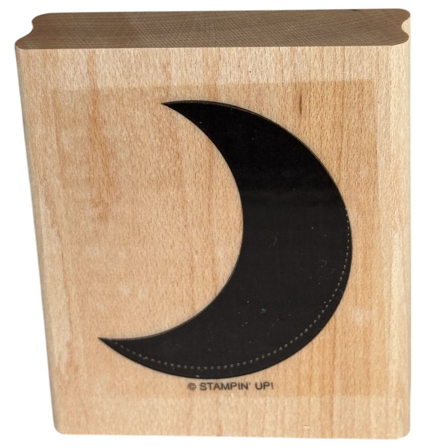 Stampin Up Rubber Stamp Crescent Moon Silhouette Night Sky Card Making Craft