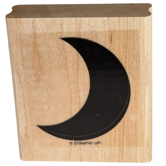 Stampin Up Rubber Stamp Crescent Moon Silhouette Night Sky Card Making Craft