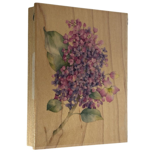 All Night Media Rubber Stamp Lilac Flower Friendship Card Making Feminine Garden