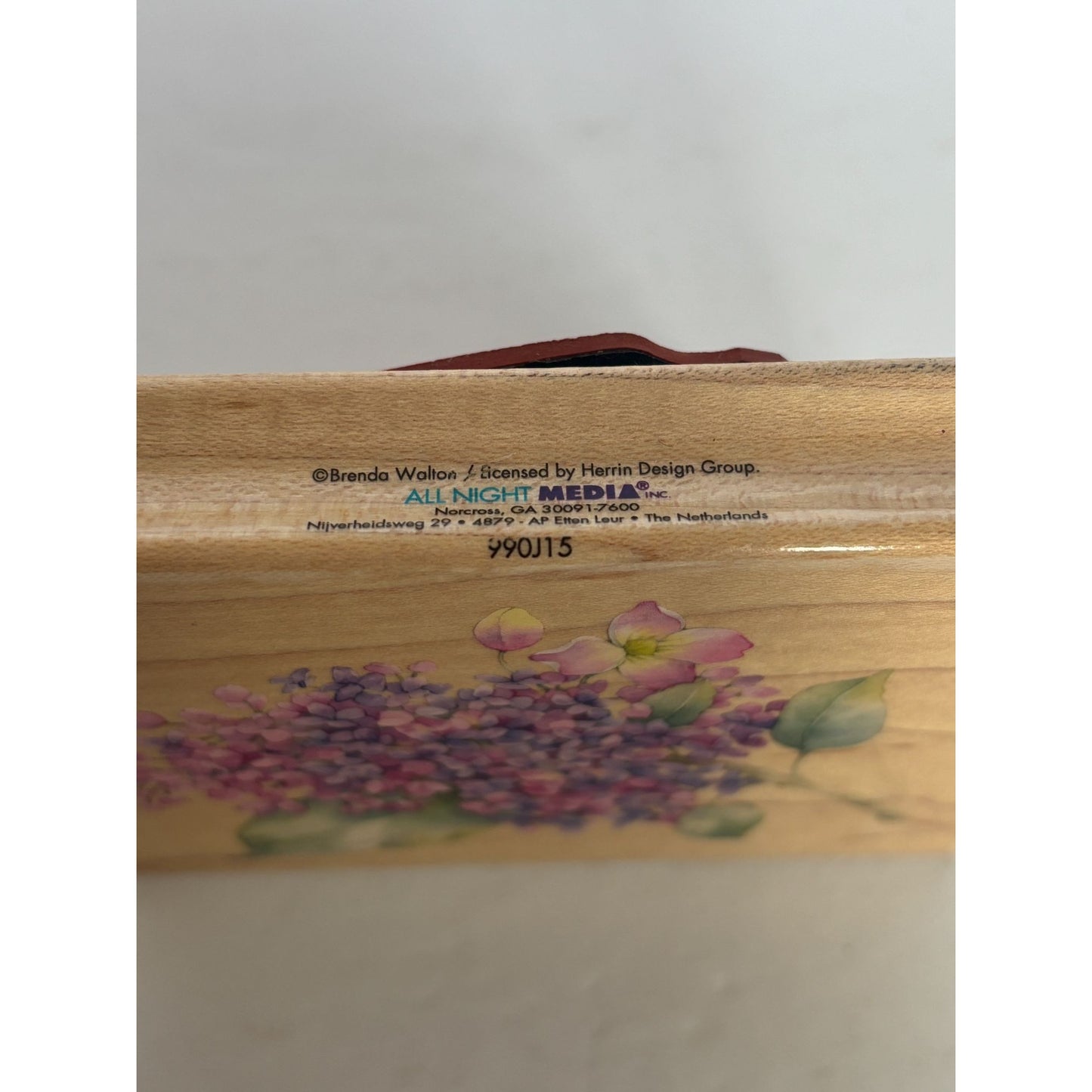 All Night Media Rubber Stamp Lilac Flower Friendship Card Making Feminine Garden