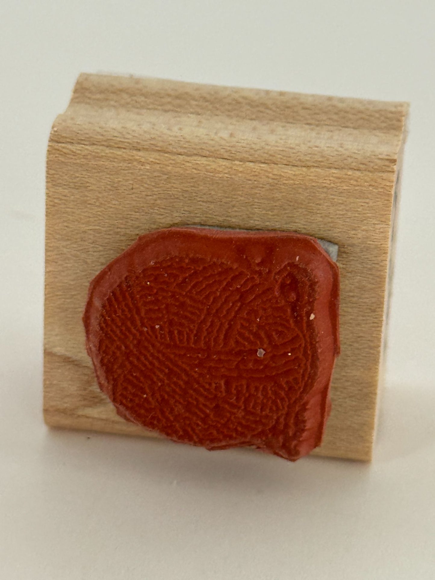 Stampin Up Wood Rubber Stamps Set Cattitude Cat Yarn Fish Bowl Paw Print Funny