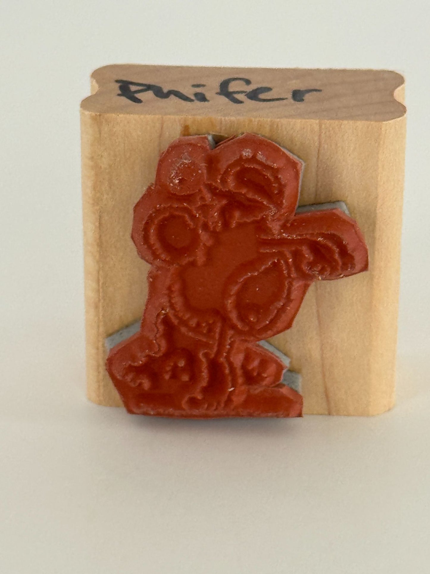 Stampin Up Wood Rubber Stamps Set Cattitude Cat Yarn Fish Bowl Paw Print Funny