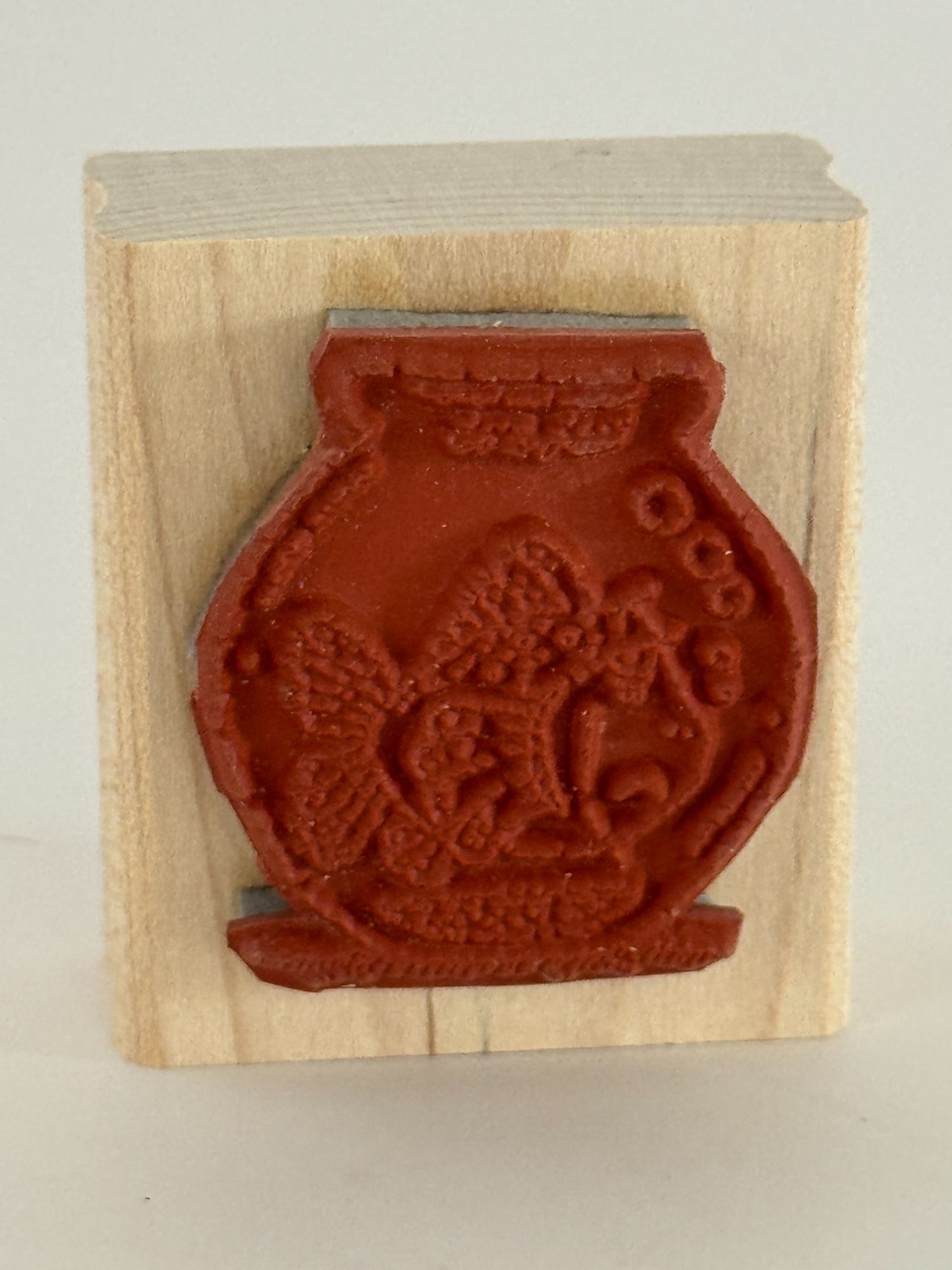 Stampin Up Wood Rubber Stamps Set Cattitude Cat Yarn Fish Bowl Paw Print Funny